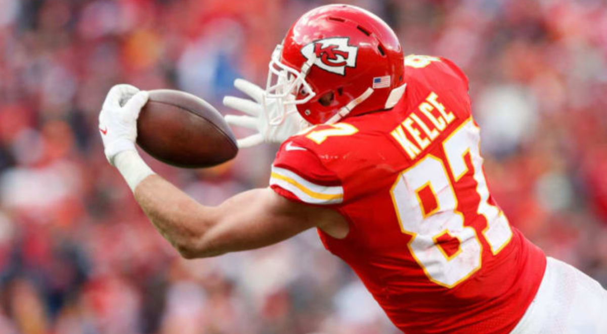 Travis+Kelce+from+the+Kansas+City+Chiefs.+